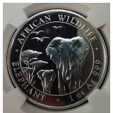 2015 Somalia African Wildlife 1 Oz. Silver Coin - MS69
