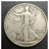 1940-S Walking Liberty Half Dollar