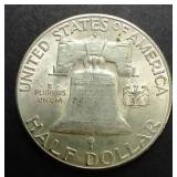 1951-S 90% Silver Franklin Half Dollar