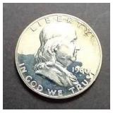 1960 Proof(?) Franklin Silver Half Dollar
