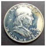 1960 Proof(?) Franklin Silver Half Dollar