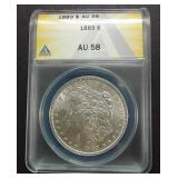 1889 Morgan Dollar - AU58