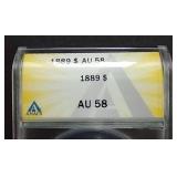 1889 Morgan Dollar - AU58