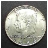 1964 Kennedy 90% Silver Half Dollar