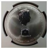 2014 Tokelau "Year of the Horse" 1 Oz. Silver Coin - PF69