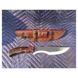 Larger Ceremonial Hunting Knife W/ Sheath