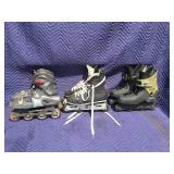 3 Pair Mens Rollerblades/Inline Skates