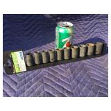 Pittsburgh 1/2"dr 10pc. Impact Socket Set-Metric