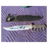 Eagle Handle Tactical Knife W/ Sheath