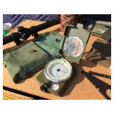 Compass, Grunt Call, Scope, Thermos, Gun Parts