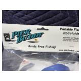 6 "Pier Buddy" Portable Fishing Rod Holders