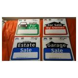 Numerous HyKo Signs - For Rent, Exit, Help Wanted, Keep off the Grass