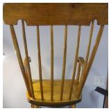 Vintage Maple Windsor Style Rocking Chair