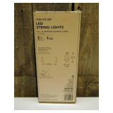 Hampton Bay 12 ft. 10-Light Battery Operated Metal Indoor Integrated LED String Lights