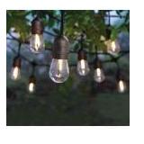 24 Ft - 12-Light Indoor/Outdoor Commercial String Light with S14 Single Filament LED Bulbs