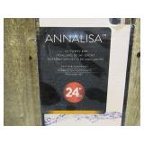 Annalisa 24 in. Towel Bar in Matte Black