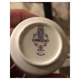 Set of 6 Bird Cups and Saucers