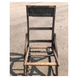 Antique Foldable Wood Rocking Chair