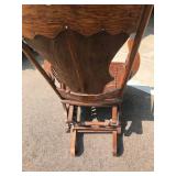 Old Gliding Rocking Chair on Wheels