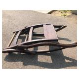 Antique Foldable Wood Rocking Chair