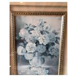 Flower Picture with Ornate Gold Frame (#1)