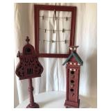 2 Birdhouses & Photo Holder Frame