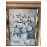 Flower Picture with Ornate Gold Frame (#2)