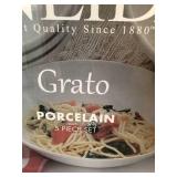 NEW Oneida Grato Porcelain 5pc Set