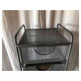 Silver Portable Hanging File Holder