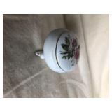 Vintage Lefton Bone China Trinket Box #2771 & Flower Trinket Box