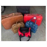 Variety of Suitcases and Travel Bags