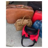 Variety of Suitcases and Travel Bags