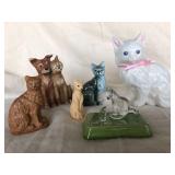 Lot of 6 Cat Figurines