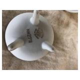 Vintage Lefton Bone China Trinket Box #2771 & Flower Trinket Box