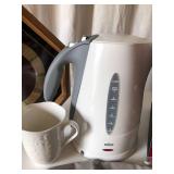 Coffee Maker, Water Warmer, Clock, Blow up Pillow & Mug
