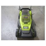 Ryobi 13 in. ONE+ 18-Volt Lithium-Ion Cordless Battery Walk Behind Push Lawn Mower P1180VNM