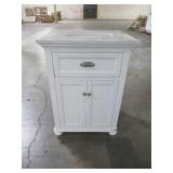 Home Decorators Collection Lamport 25 in. x 22 in. Bath Vanity in White with Engineered Stone Vanity Top in Artisan White with White Sink LMWVT2522D