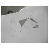 Home Decorators Collection Lamport 25 in. x 22 in. Bath Vanity in White with Engineered Stone Vanity Top in Artisan White with White Sink LMWVT2522D