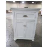 Home Decorators Collection Lamport 25 in. x 22 in. Bath Vanity in White with Engineered Stone Vanity Top in Artisan White with White Sink LMWVT2522D