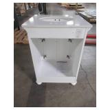 Home Decorators Collection Lamport 25 in. x 22 in. Bath Vanity in White with Engineered Stone Vanity Top in Artisan White with White Sink LMWVT2522D