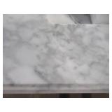 Blaine 30 in. Vanity in Black with Marble Vanity Top in Carrara White BFBLAINE30