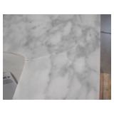 Blaine 30 in. Vanity in Black with Marble Vanity Top in Carrara White BFBLAINE30