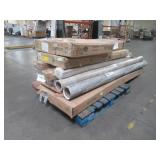 WHOLESALE MIXED PALLET OF CLOSET DOORS, BUILDING MATERIALS AND VINYL FLOORING!