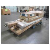 WHOLESALE MIXED PALLET OF CLOSET DOORS, BUILDING MATERIALS AND VINYL FLOORING!
