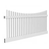 WHOLESALE PALLET - Veranda Yukon Scallop 4 ft. H x 8 ft. W White Vinyl Un-Assembled Fence Panel