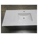 Wyndham Collection Beckett 84 in. W x 22 in. D Double Vanity in Dark Gray with Cultured Marble Vanity Top in White with White Basins WCG242484DKGWCUNSMXX