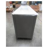 Wyndham Collection Beckett 84 in. W x 22 in. D Double Vanity in Dark Gray with Cultured Marble Vanity Top in White with White Basins WCG242484DKGWCUNSMXX