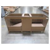 Home Decorators Collection Sonoma 72 in. W x 22 in. D Bath Vanity in Almond Latte Sonoma 72AL