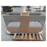 Glacier Bay Candlesby 60 in. W x 19 in. D Bath Vanity in Sterling Gray CD60P2-ST