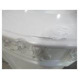 Home Decorators Collection Chelsea 72 in. Double Vanity in Antique White with Marble Vanity Top in White 1589300410